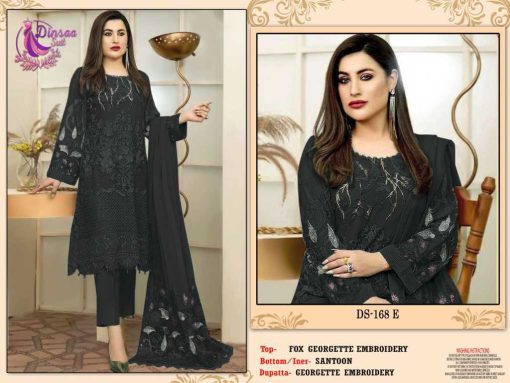 Dinsaa DS 168 New Color E H Georgette Salwar Suit Catalog 4 Pcs 1 510x383 - Dinsaa DS 168 New Color E-H Georgette Salwar Suit Catalog 4 Pcs