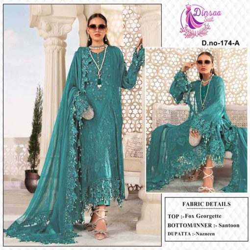 Dinsaa DS 174 Georgette Salwar Suit Catalog 3 Pcs 2 510x510 - Dinsaa DS 174 Georgette Salwar Suit Catalog 3 Pcs