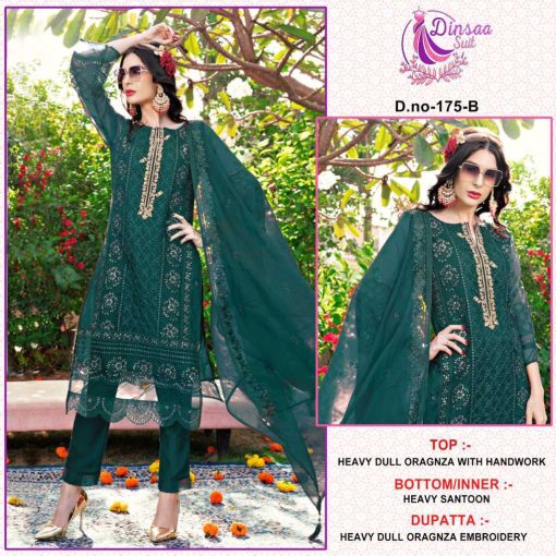 Dinsaa DS 175 Organza Salwar Suit Catalog 4 Pcs 3 510x510 - Dinsaa DS 175 Organza Salwar Suit Catalog 4 Pcs