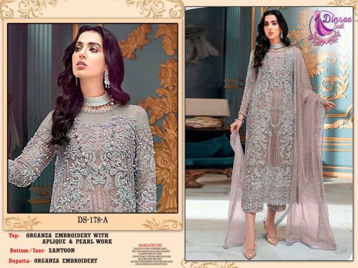 Dinsaa DS 178 Organza Salwar Suit Catalog 4 Pcs 1 510x383 - Dinsaa DS 178 Organza Salwar Suit Catalog 4 Pcs