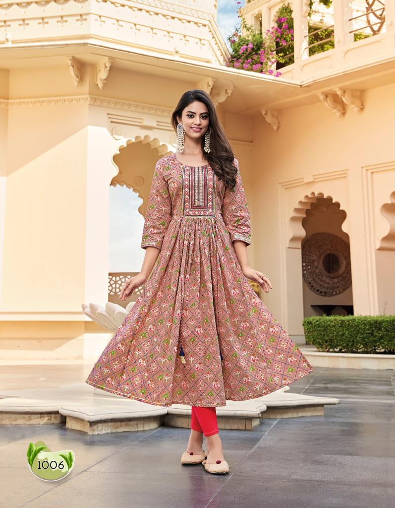 Gulabi Girl Vol 1 By Diya Trends Designer Kurti Collection: Textilecatalog