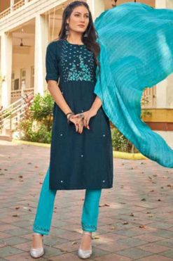 Kalaroop Hector by Kajree Cotton Rayon Kurti with Dupatta Bottom Catalog 6 Pcs