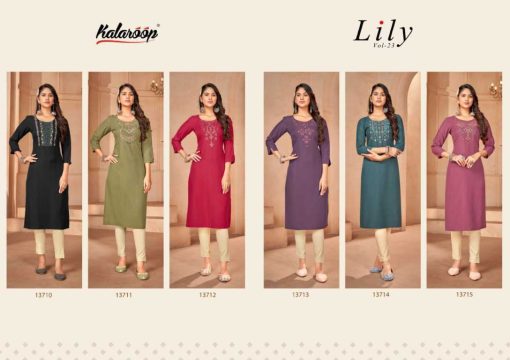 Kalaroop Lily Vol 23 by Kajree Rayon Kurti Catalog 6 Pcs 8 510x360 - Kalaroop Lily Vol 23 by Kajree Rayon Kurti Catalog 6 Pcs