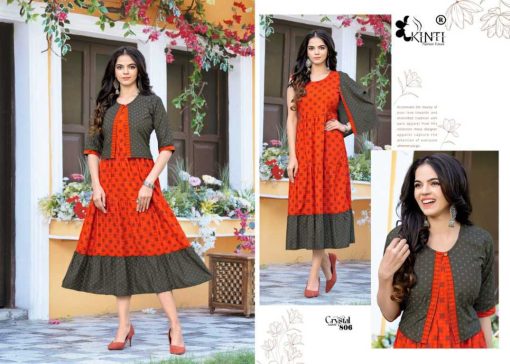 Kinti Crystal Vol 8 Kurti with Jacket Rayon Catalog 8 Pcs 1 510x364 - Kinti Crystal Vol 8 Kurti with Jacket Rayon Catalog 8 Pcs