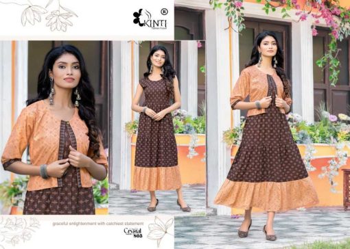 Kinti Crystal Vol 8 Kurti with Jacket Rayon Catalog 8 Pcs 2 510x364 - Kinti Crystal Vol 8 Kurti with Jacket Rayon Catalog 8 Pcs