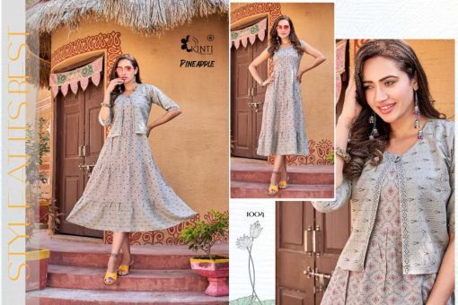 Kinti Pineapple Kurti with Jacket Rayon Catalog 8 Pcs 8 510x340 - Kinti Pineapple Kurti with Jacket Rayon Catalog 8 Pcs