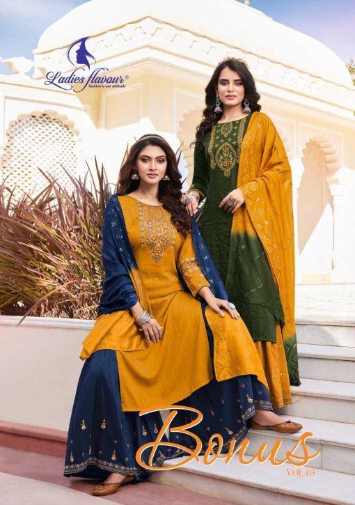 Ladies Flavour Bonus Vol 3 Kurti with Bottom Dupatta Chinon Viscose Catalog 6 Pcs 1 510x725 - Ladies Flavour Bonus Vol 3 Kurti with Bottom Dupatta Chinon Viscose Catalog 6 Pcs