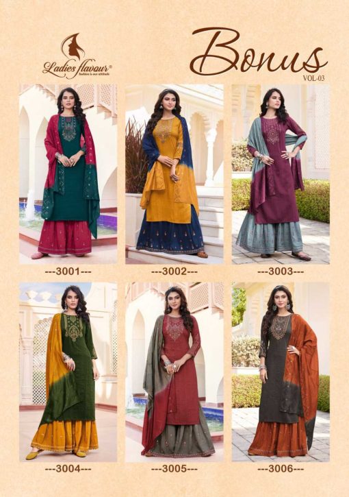 Ladies Flavour Bonus Vol 3 Kurti with Bottom Dupatta Chinon Viscose Catalog 6 Pcs 15 510x725 - Ladies Flavour Bonus Vol 3 Kurti with Bottom Dupatta Chinon Viscose Catalog 6 Pcs