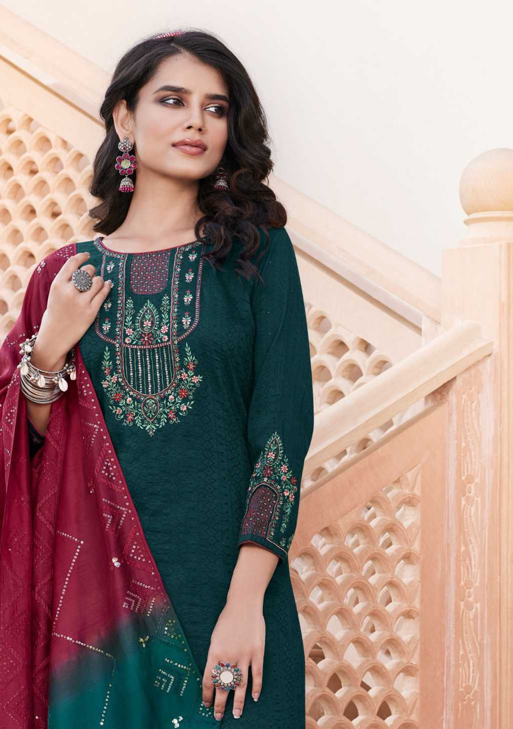 Dynamic Diva Rama Green Women Ladies Kurti by Aksha, stylish