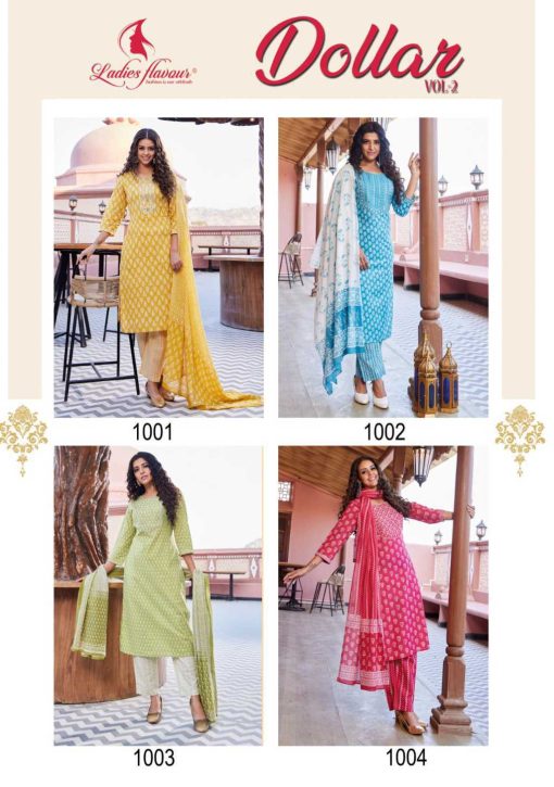 Ladies Flavour Dollar Vol 2 Kurti with Bottom Dupatta Cotton Catalog 4 Pcs 11 510x725 - Ladies Flavour Dollar Vol 2 Kurti with Bottom Dupatta Cotton Catalog 4 Pcs