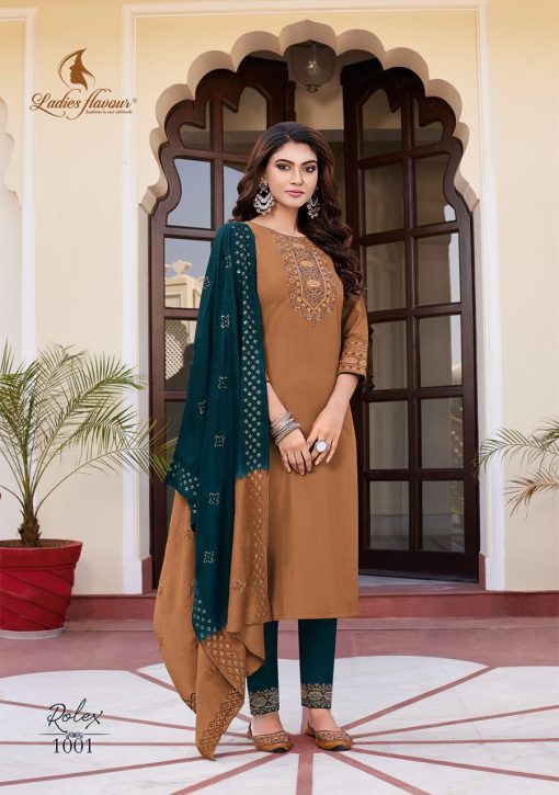 Ladies Flavour Rolex Kurti with Bottom Dupatta Chinon Viscose Catalog 6 Pcs 3 510x725 - Ladies Flavour Rolex Kurti with Bottom Dupatta Chinon Viscose Catalog 6 Pcs