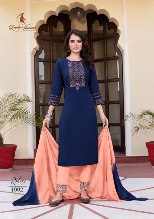 Ladies Flavour Rolex Kurti with Bottom Dupatta Chinon Viscose Catalog 6 Pcs 5 510x725 - Ladies Flavour Rolex Kurti with Bottom Dupatta Chinon Viscose Catalog 6 Pcs