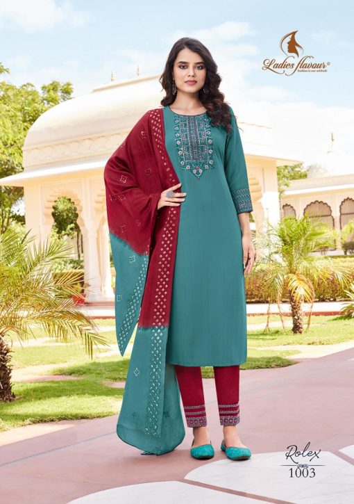 Ladies Flavour Rolex Kurti with Bottom Dupatta Chinon Viscose Catalog 6 Pcs 7 510x725 - Ladies Flavour Rolex Kurti with Bottom Dupatta Chinon Viscose Catalog 6 Pcs