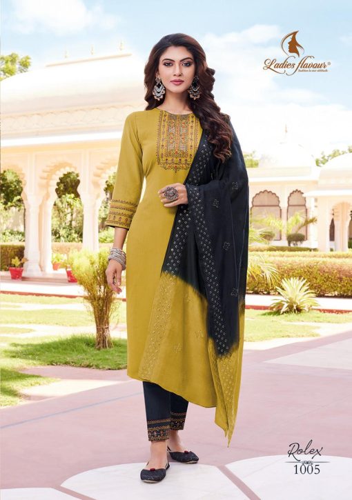 Ladies Flavour Rolex Kurti with Bottom Dupatta Chinon Viscose Catalog 6 Pcs 9 510x725 - Ladies Flavour Rolex Kurti with Bottom Dupatta Chinon Viscose Catalog 6 Pcs