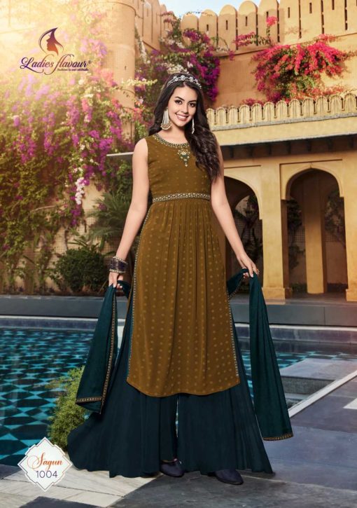 Ladies Flavour Sagun Kurti with Bottom Dupatta Georgette Catalog 4 Pcs 9 510x725 - Ladies Flavour Sagun Kurti with Bottom Dupatta Georgette Catalog 4 Pcs