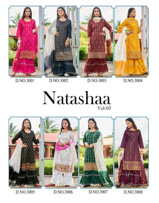 Natashaa Vol 3 Kurti with Dupatta Bottom Chanderi Catalog 8 Pcs 13 510x650 - Natashaa Vol 3 Kurti with Dupatta Bottom Chanderi Catalog 8 Pcs