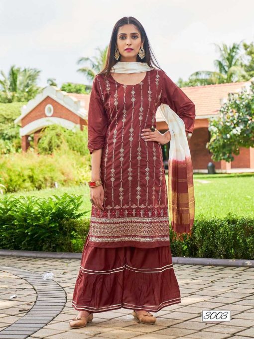 Natashaa Vol 3 Kurti with Dupatta Bottom Chanderi Catalog 8 Pcs 5 510x680 - Natashaa Vol 3 Kurti with Dupatta Bottom Chanderi Catalog 8 Pcs