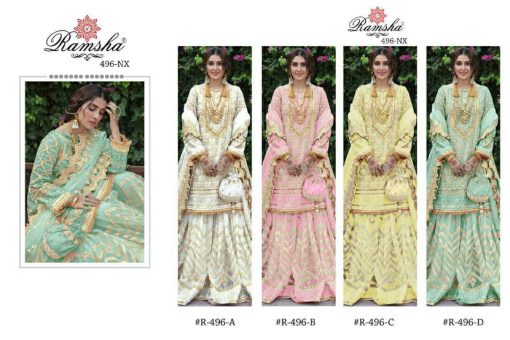 Ramsha R 496 NX Georgette Salwar Suit Catalog 4 Pcs 9 510x340 - Ramsha R 496 NX Georgette Salwar Suit Catalog 4 Pcs