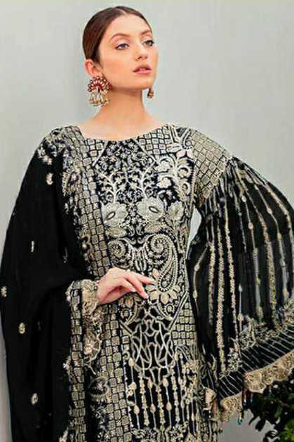 Ramsha R 497 NX Georgette Salwar Suit Catalog 4 Pcs