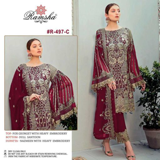 Ramsha R 497 NX Georgette Salwar Suit Catalog 4 Pcs 3 1 510x510 - Ramsha R 497 NX Georgette Salwar Suit Catalog 4 Pcs