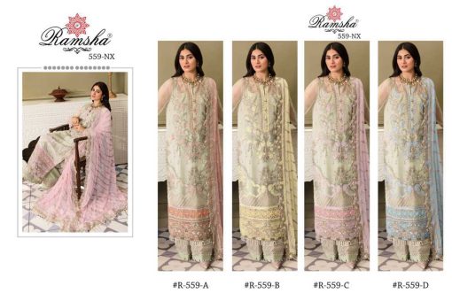 Ramsha R 559 NX Georgette Salwar Suit Catalog 4 Pcs 6 510x340 - Ramsha R 559 NX Georgette Salwar Suit Catalog 4 Pcs