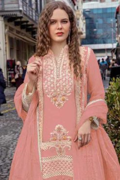 Ramsha R 567 NX Orgenza Salwar Suit Catalog 4 Pcs