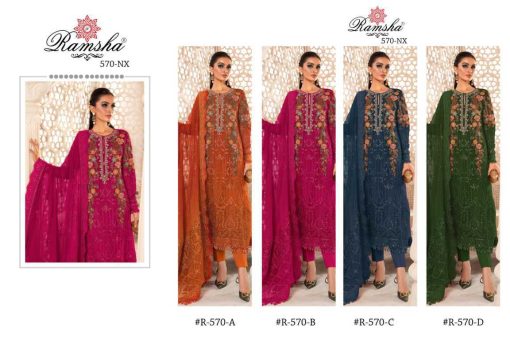 Ramsha R 570 NX Georgette Salwar Suit Catalog 4 Pcs 5 510x340 - Ramsha R 570 NX Georgette Salwar Suit Catalog 4 Pcs