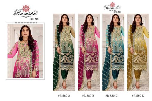 Ramsha R 580 NX Georgette Salwar Suit Catalog 4 Pcs 5 510x340 - Ramsha R 580 NX Georgette Salwar Suit Catalog 4 Pcs