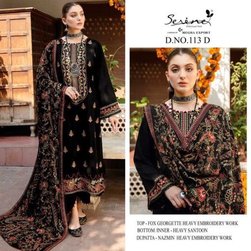 Serene S 113 A D Georgette Salwar Suit Catalog 4 Pcs 1 510x510 - Serene S 113 A-D Georgette Salwar Suit Catalog 4 Pcs