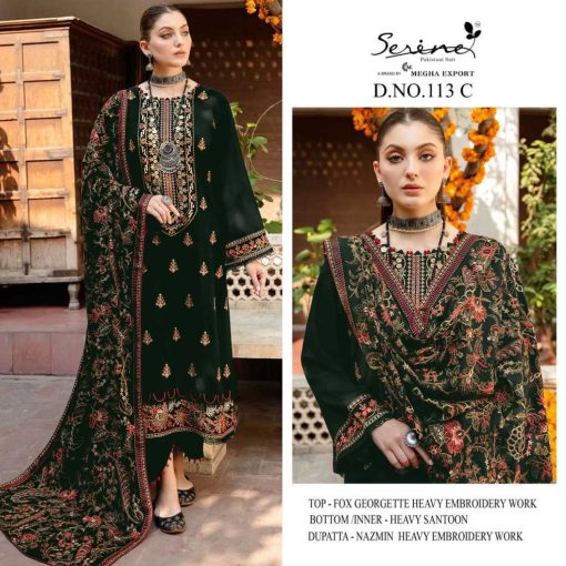 Serene S 113 A D Georgette Salwar Suit Catalog 4 Pcs 2 510x510 - Serene S 113 A-D Georgette Salwar Suit Catalog 4 Pcs