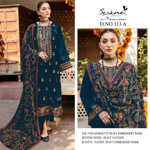 Serene S 113 A D Georgette Salwar Suit Catalog 4 Pcs 4 510x510 - Serene S 113 A-D Georgette Salwar Suit Catalog 4 Pcs