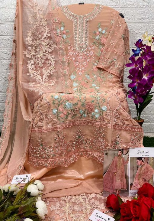 Serene S 13 A D Georgette Salwar Suit Catalog 4 Pcs 8 510x731 - Serene S 13 A-D Georgette Salwar Suit Catalog 4 Pcs