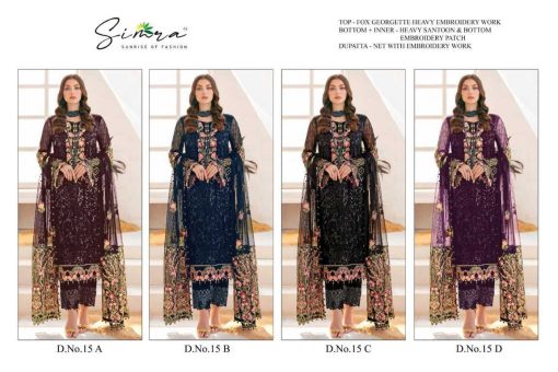 Serene S 15 A D Georgette Salwar Suit Catalog 4 Pcs 9 510x340 - Serene S 15 A-D Georgette Salwar Suit Catalog 4 Pcs