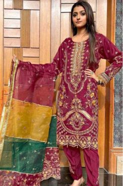 Serene S 9 Organza Salwar Suit Catalog 4 Pcs