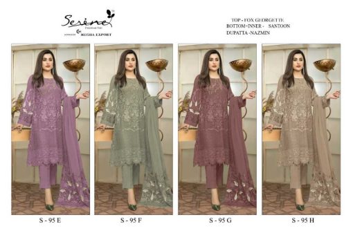 Serene S 95 E H Georgette Salwar Suit Catalog 4 Pcs 9 510x340 - Serene S 95 E-H Georgette Salwar Suit Catalog 4 Pcs