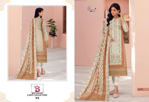 Shree Fabs Bin Saeed Lawn Collection DN 2473 Embroidered Lawn Dupatta Salwar Suit Catalog 2 Pcs 1 510x351 - Shree Fabs Bin Saeed Lawn Collection DN 2473 Embroidered Lawn Dupatta Salwar Suit Catalog 1 Pcs