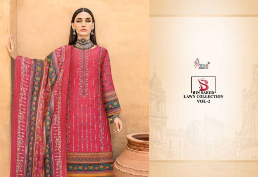 Shree Fabs Bin Saeed Lawn Collection Vol 2 Salwar Suit Catalog 5 Pcs 2 510x351 - Shree Fabs Bin Saeed Lawn Collection Vol 2 Salwar Suit Catalog 5 Pcs