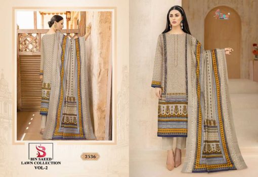 Shree Fabs Bin Saeed Lawn Collection Vol 2 Salwar Suit Catalog 5 Pcs 7 510x351 - Shree Fabs Bin Saeed Lawn Collection Vol 2 Salwar Suit Catalog 5 Pcs