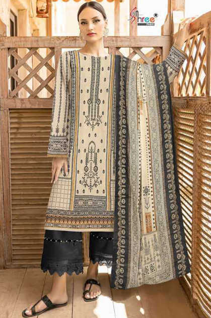 Shree Fabs Bin Saeed Lawn Collection Vol 2 Salwar Suit Catalog 5 Pcs