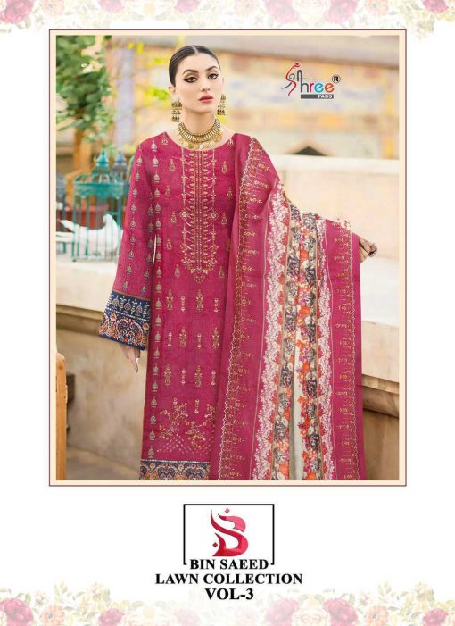 Shree Fabs Bin Saeed Lawn Collection Vol 3 Salwar Suit Catalog 6 Pcs 1 510x701 - Shree Fabs Bin Saeed Lawn Collection Vol 3 Salwar Suit Catalog 6 Pcs