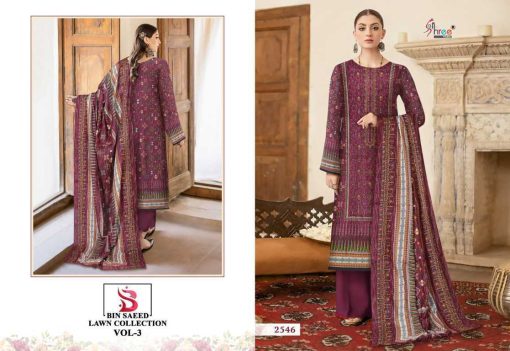 Shree Fabs Bin Saeed Lawn Collection Vol 3 Salwar Suit Catalog 6 Pcs 5 510x351 - Shree Fabs Bin Saeed Lawn Collection Vol 3 Salwar Suit Catalog 6 Pcs