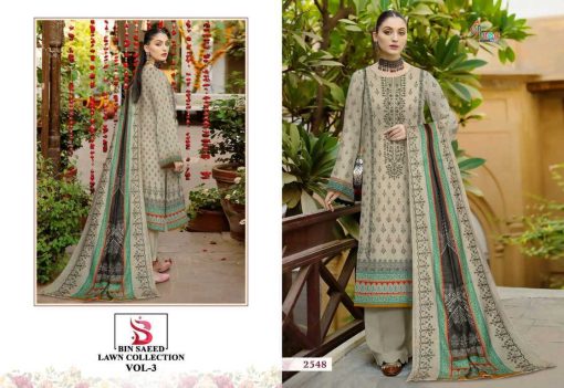 Shree Fabs Bin Saeed Lawn Collection Vol 3 Salwar Suit Catalog 6 Pcs 7 510x351 - Shree Fabs Bin Saeed Lawn Collection Vol 3 Salwar Suit Catalog 6 Pcs