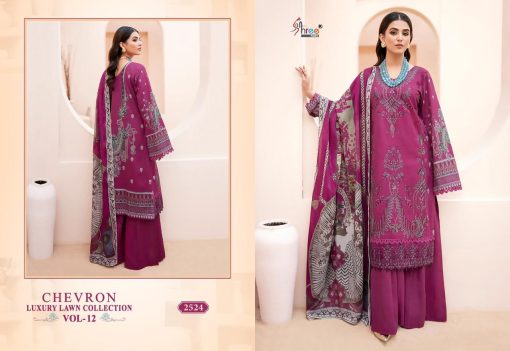 Shree Fabs Chevron Luxury Lawn Collection Vol 12 Chiffon Cotton Salwar Suit Catalog 5 Pcs 6 510x351 - Shree Fabs Chevron Luxury Lawn Collection Vol 12 Chiffon Cotton Salwar Suit Catalog 5 Pcs