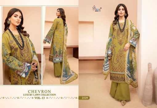 Shree Fabs Chevron Luxury Lawn Collection Vol 13 Chiffon Cotton Salwar Suit Catalog 5 Pcs 6 510x351 - Shree Fabs Chevron Luxury Lawn Collection Vol 13 Chiffon Cotton Salwar Suit Catalog 5 Pcs