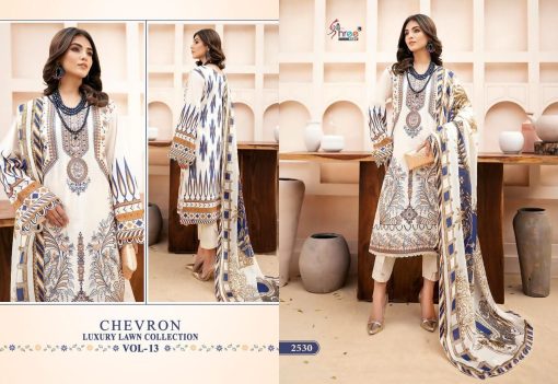 Shree Fabs Chevron Luxury Lawn Collection Vol 13 Chiffon Cotton Salwar Suit Catalog 5 Pcs 7 510x351 - Shree Fabs Chevron Luxury Lawn Collection Vol 13 Chiffon Cotton Salwar Suit Catalog 5 Pcs