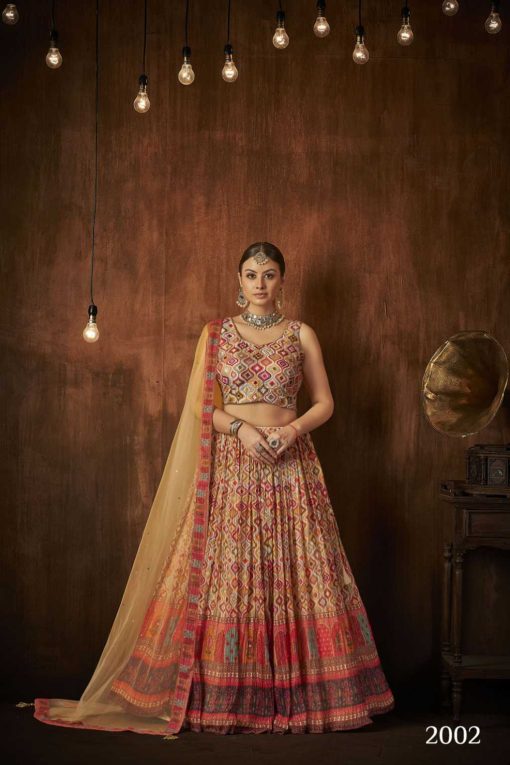 Tejaswee Aakrut Vol 2 Lehenga Choli Georgette Silk Catalog 3 Pcs 6 510x765 - Tejaswee Aakrut Vol 2 Lehenga Choli Georgette Silk Catalog 3 Pcs