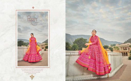 Tejaswee Virasat Patola Gown with Dupatta Silk Catalog 6 Pcs 1 510x316 - Tejaswee Virasat Patola Gown with Dupatta Silk Catalog 6 Pcs