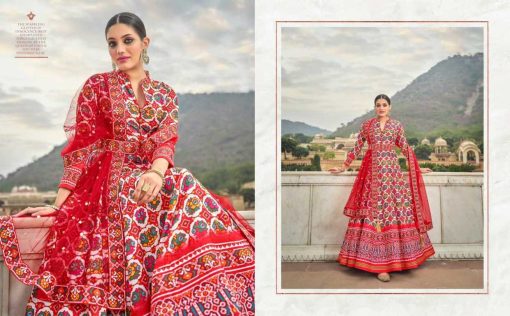 Tejaswee Virasat Patola Gown with Dupatta Silk Catalog 6 Pcs 8 510x316 - Tejaswee Virasat Patola Gown with Dupatta Silk Catalog 6 Pcs