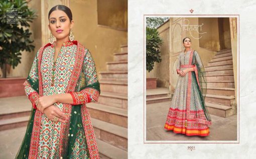 Tejaswee Virasat Patola Gown with Dupatta Silk Catalog 6 Pcs 9 510x316 - Tejaswee Virasat Patola Gown with Dupatta Silk Catalog 6 Pcs