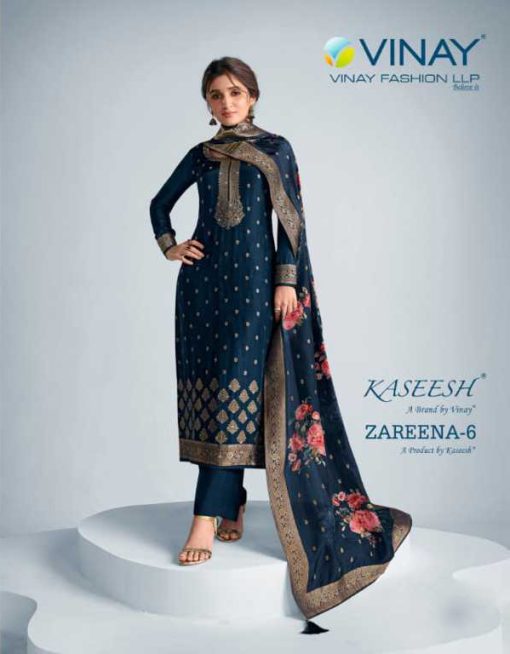 Vinay Kaseesh Zareena Vol 6 Jacquard Salwar Suit Catalog 8 Pcs 1 510x654 - Vinay Kaseesh Zareena Vol 6 Jacquard Salwar Suit Catalog 8 Pcs